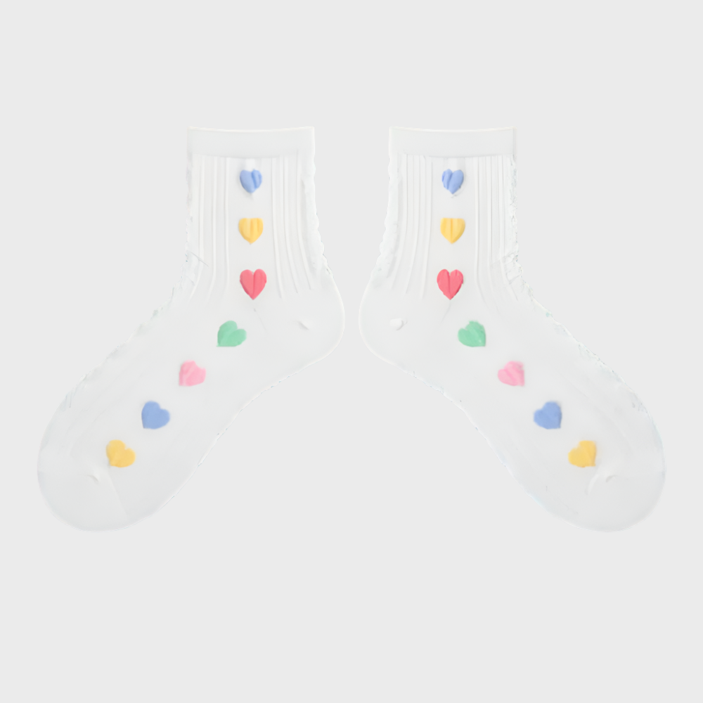 SoftHearts Women's Cotton Mid Socks - 1 Pair