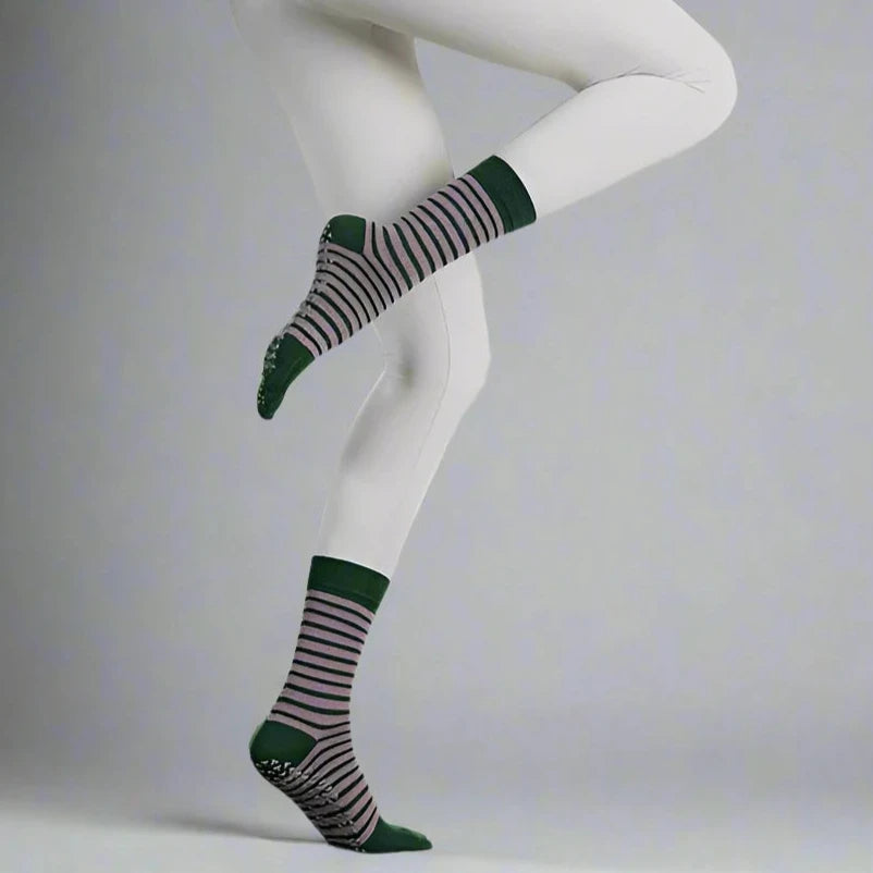 PatternWear Cotton Yoga & Pilates Grip Socks for Women