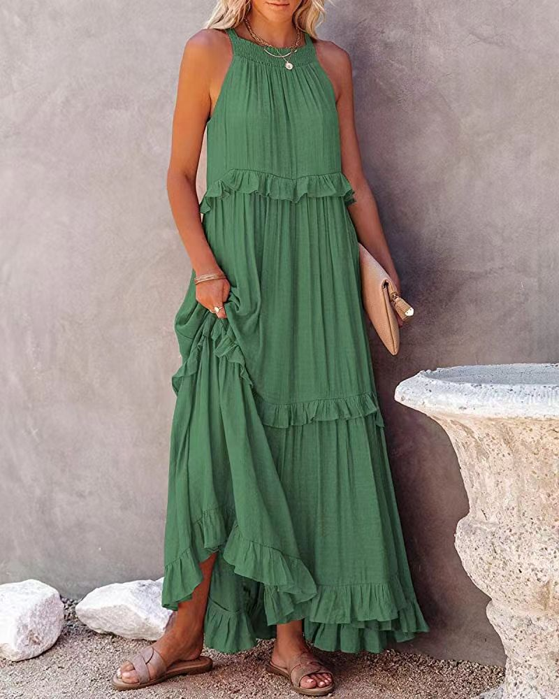 Cassie Flowy Sleeveless Summer Dress