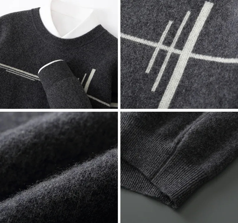 Modern Wool Sweater for Trendy Young Men