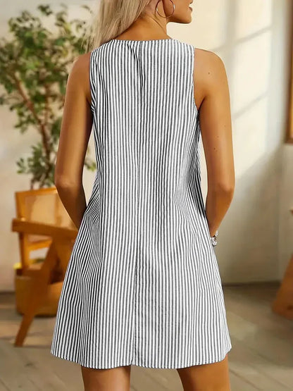 Jeniffer Striped Mini Summer Dress