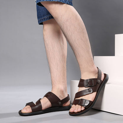 William Strappy Flat Sandals for Men