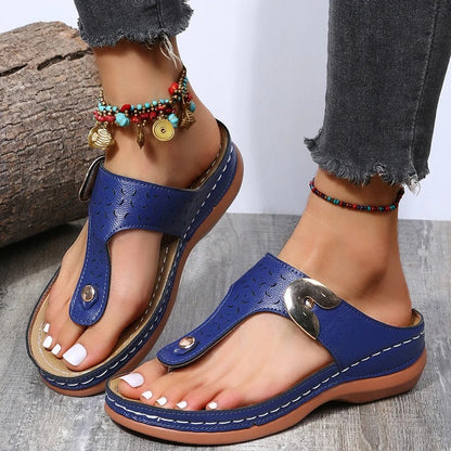 Rose Wedge Sandals for Women