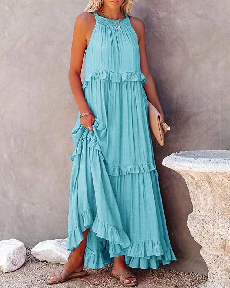 Cassie Flowy Sleeveless Summer Dress