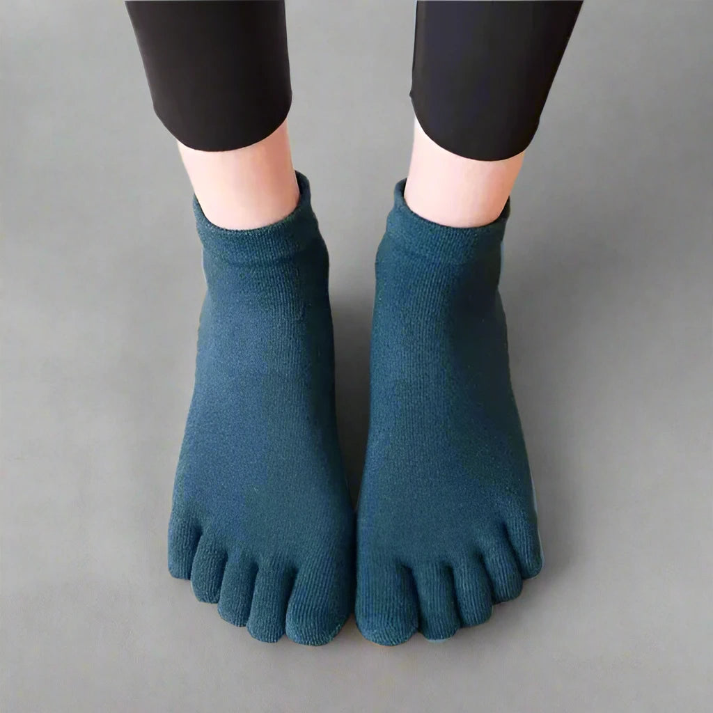 FiveToes Breathable Yoga & Pilates Grip Socks for Women