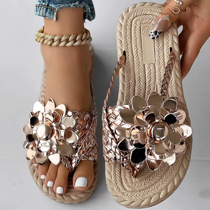 Shine Flat Sandals for Women