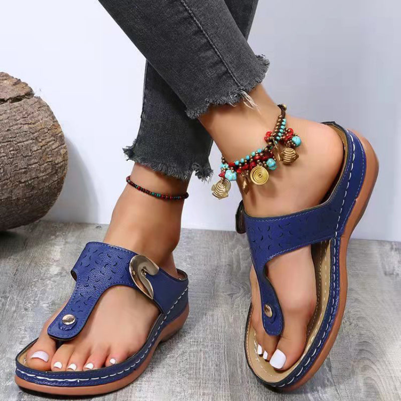 Rose Wedge Sandals for Women