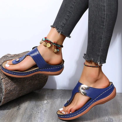 Rose Wedge Sandals for Women