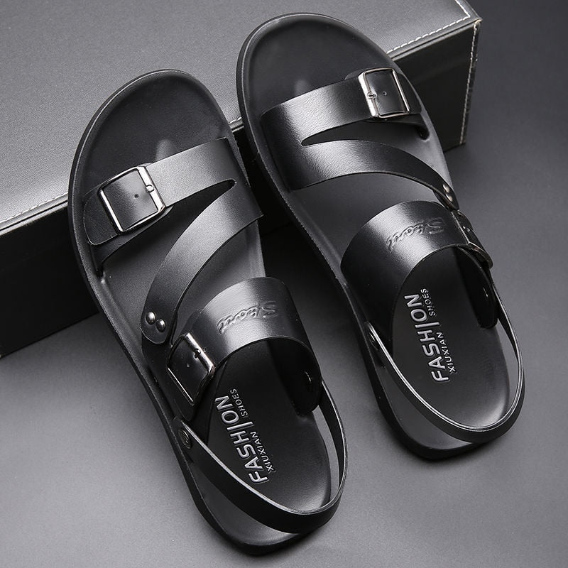 William Strappy Flat Sandals for Men