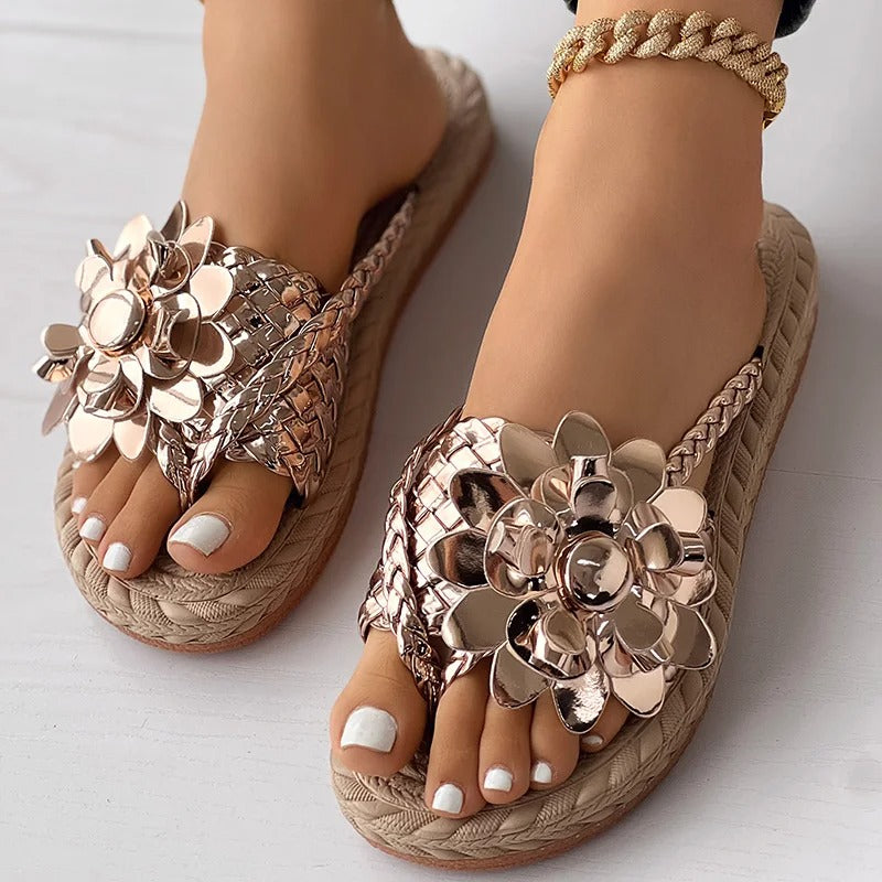 Shine Flat Sandals for Women