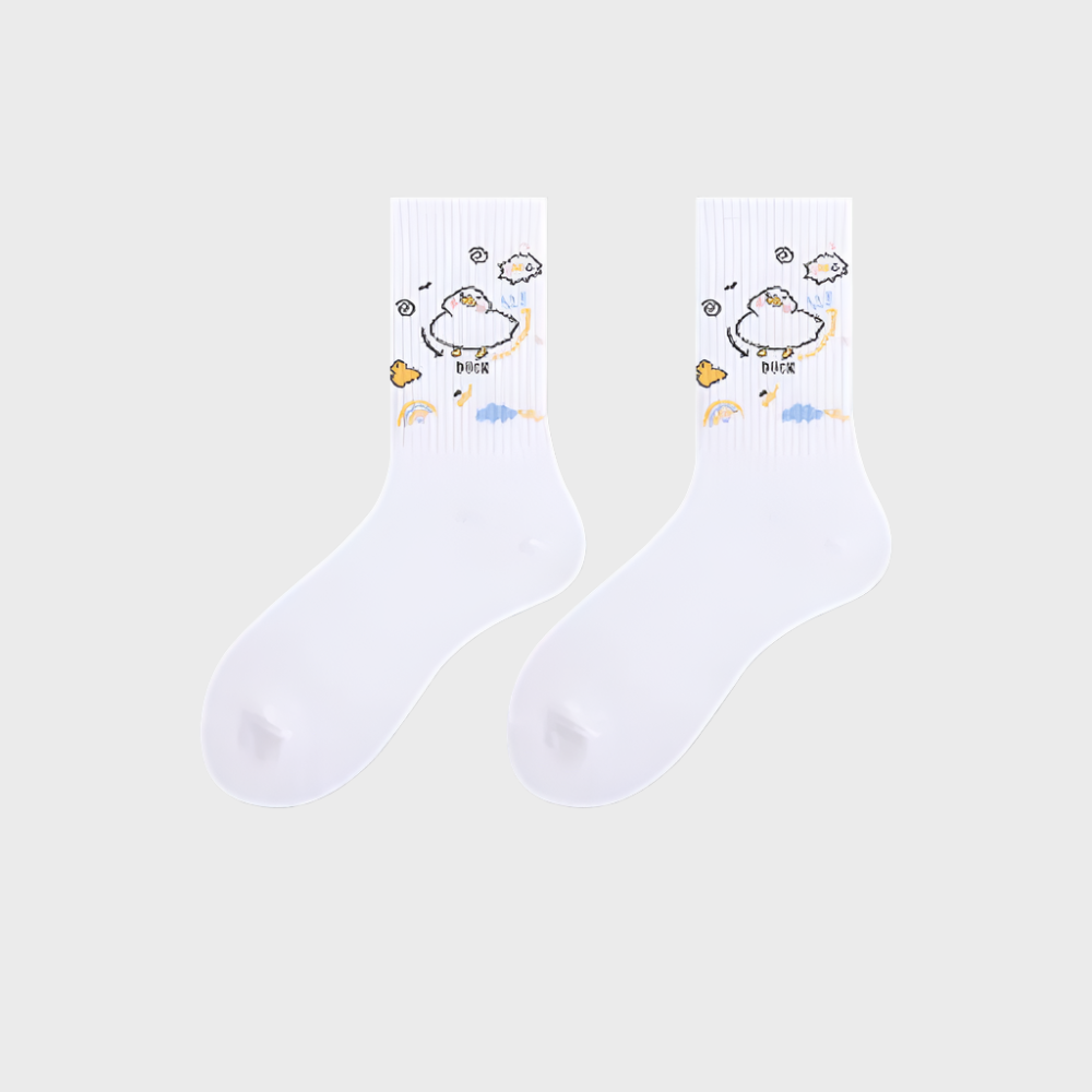 Zephyr Cotton Mid Length Socks for Women