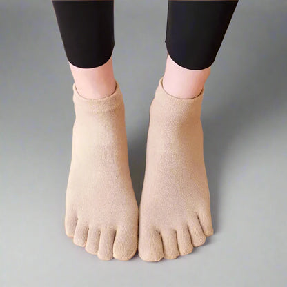 FiveToes Breathable Yoga & Pilates Grip Socks for Women