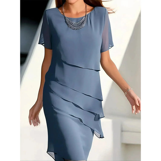 Emilia Elegant Tummy-Flattering Summer Dress