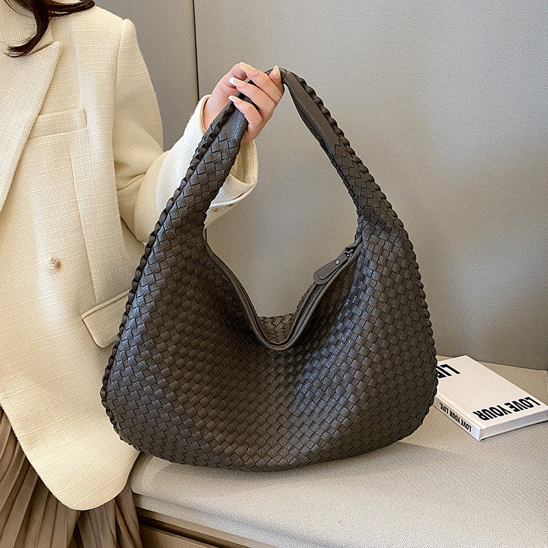 Elegant Woven Companion - Stylish Tote Bag