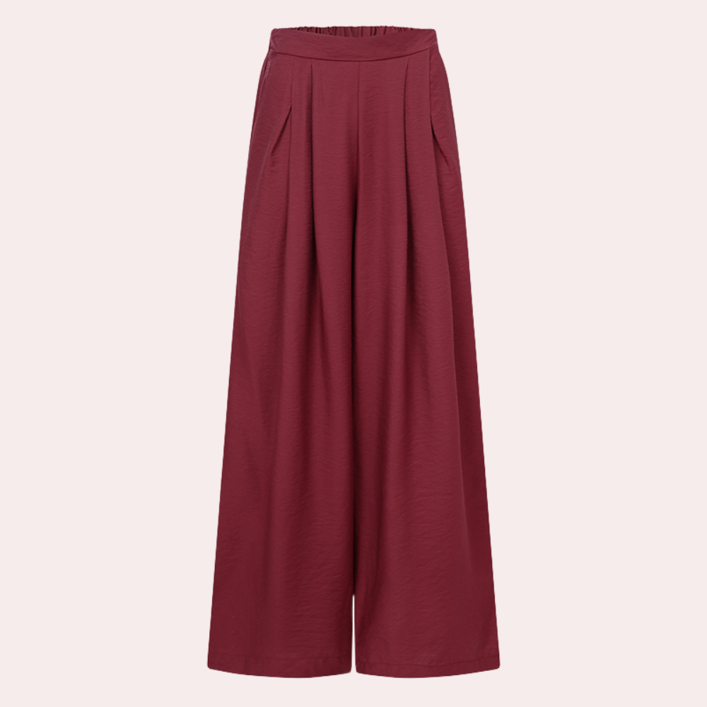 Women's Wide Leg Pants with Matching Belt - Stylish Loose Fit for Any Occasion-3