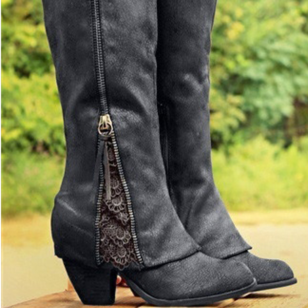 Women's Vintage High-Heeled Boots - Elegant & Stylish Footwear for Every Occasion 2