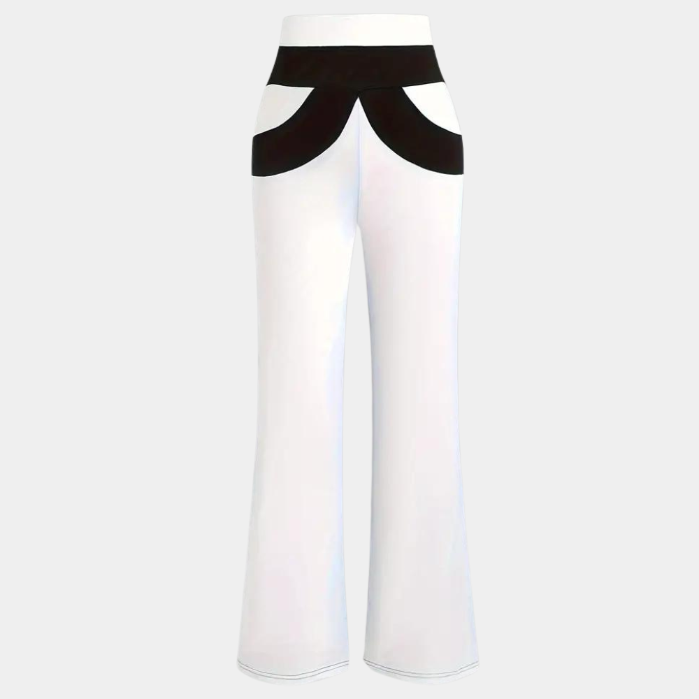 Women's White Linen Pants - Elegant & Comfortable Casual Trousers-1