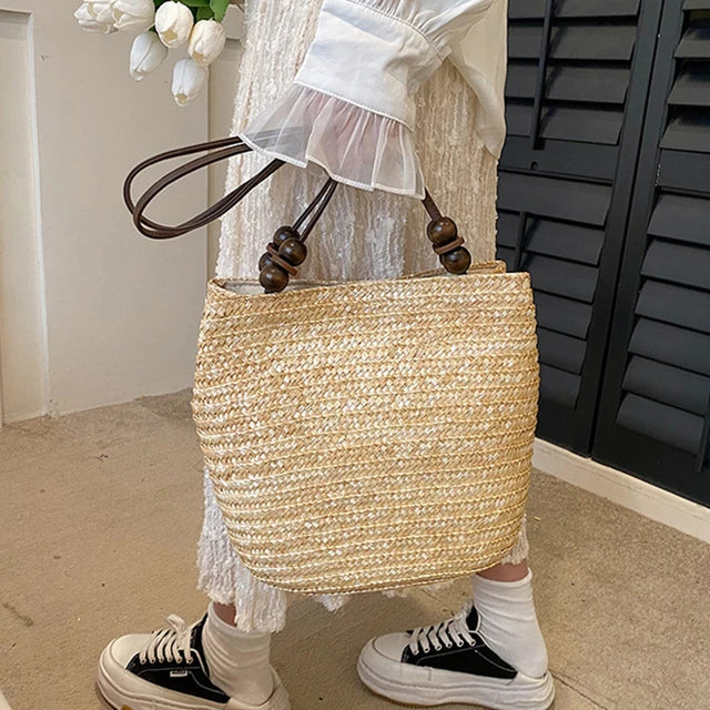 Boho Bliss Woven Bag - Chic Shoulder Tote