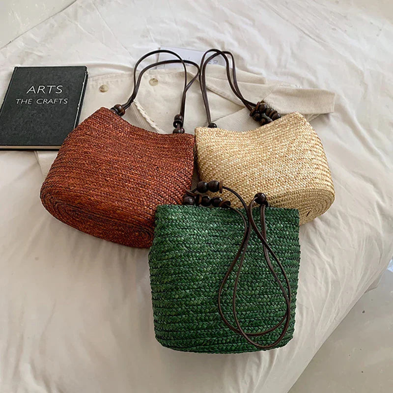 Boho Bliss Woven Bag - Chic Shoulder Tote