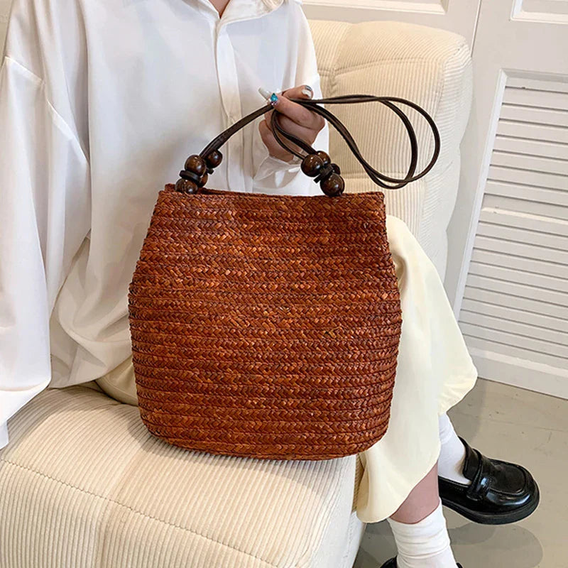 Boho Bliss Woven Bag - Chic Shoulder Tote