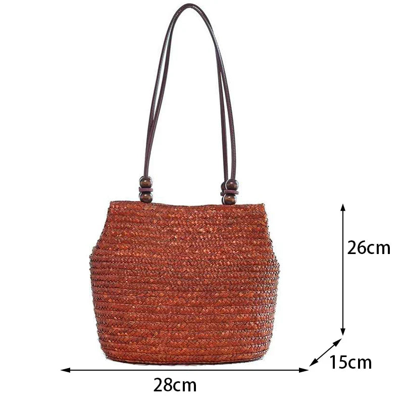 Boho Bliss Woven Bag - Chic Shoulder Tote