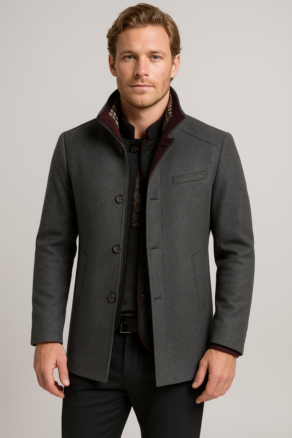 Men's Trench Coat - Business Trenchcoat