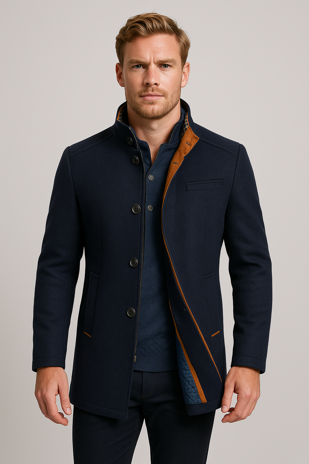 Men's Trench Coat - Business Trenchcoat