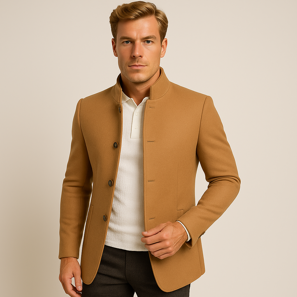 Elegant Mid-Length Structured Coat for Every Occasion