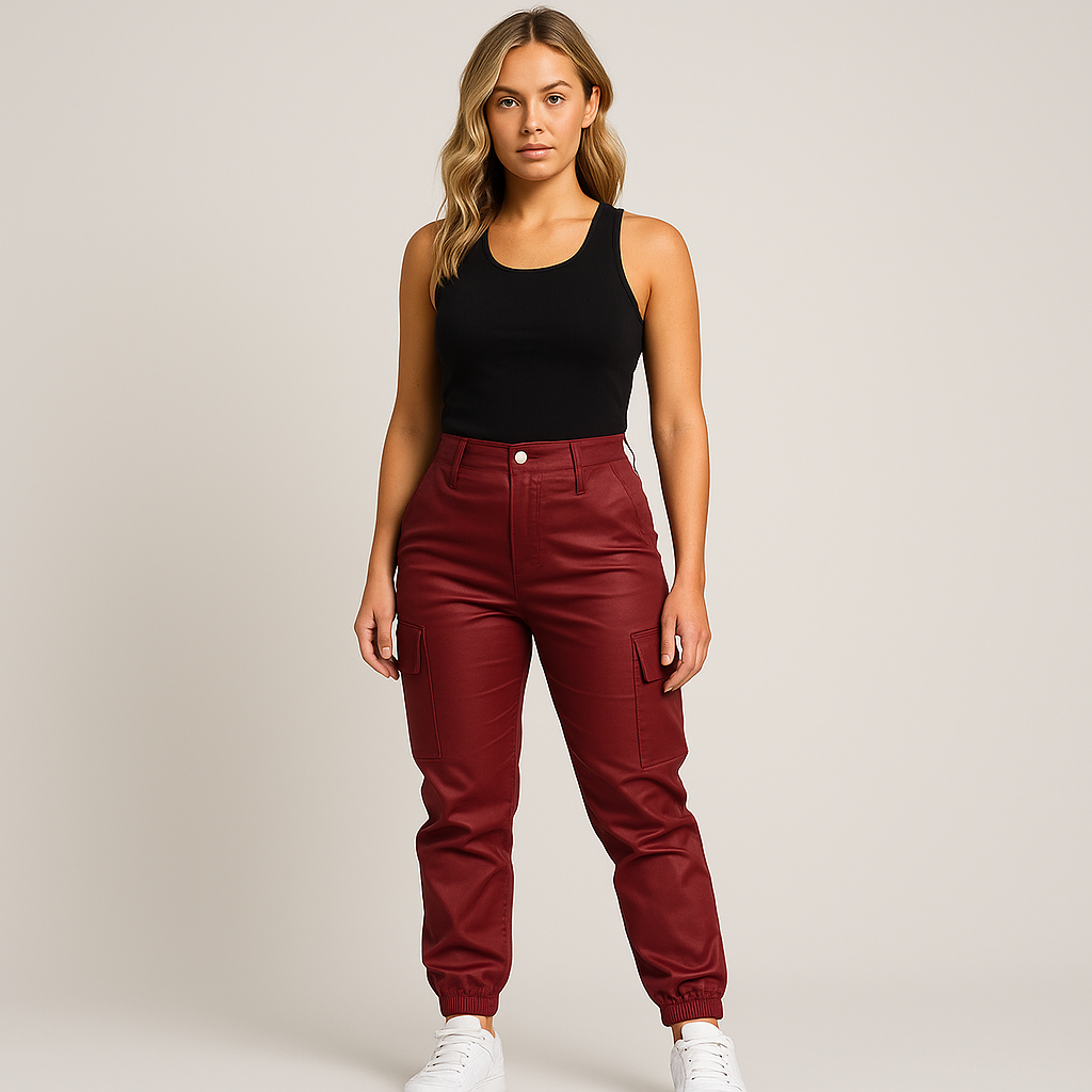 Women's Cargo Pants - Elegant & Comfortable Style for Winter