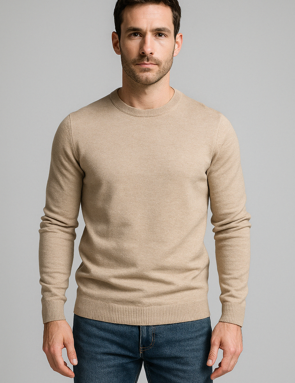 Stylish Slim Fit Knitted Sweater for Men