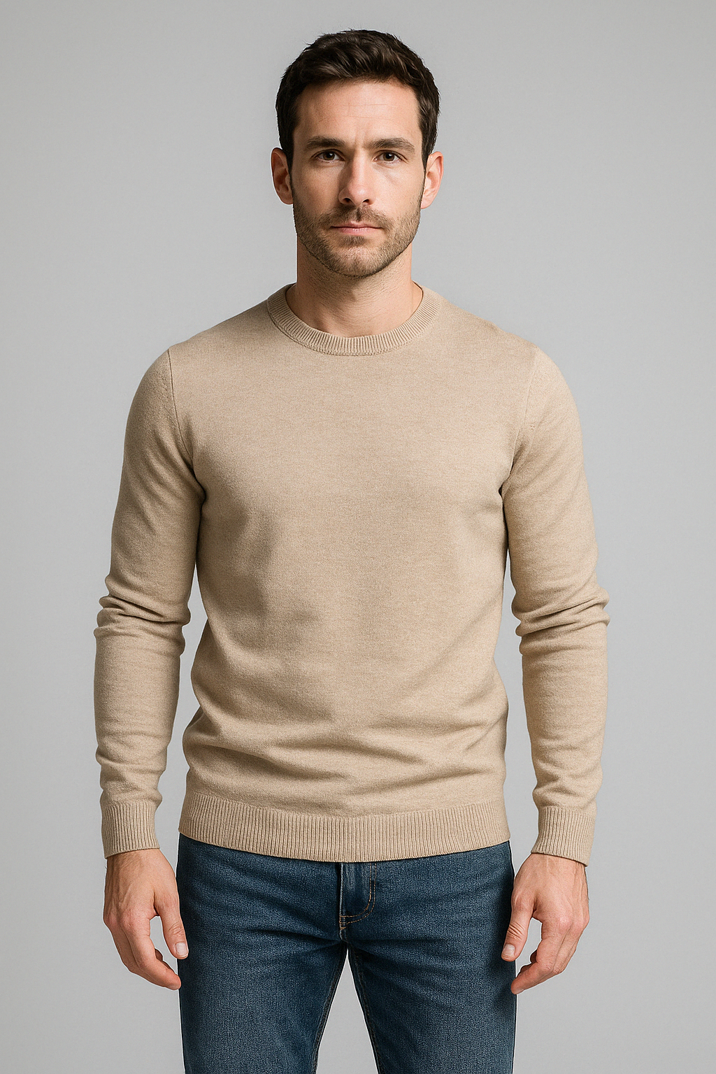 Stylish Slim Fit Knitted Sweater for Men