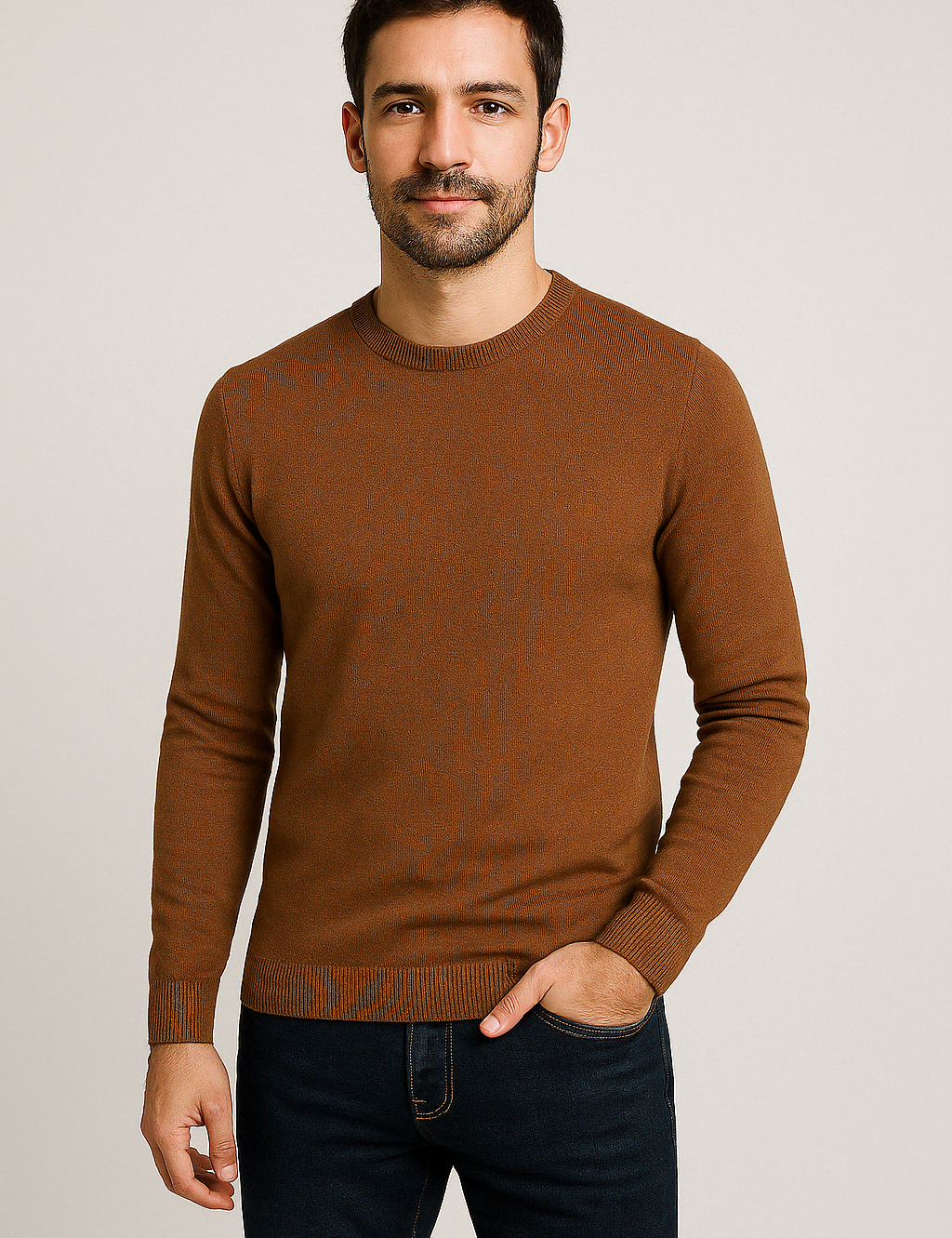 Stylish Slim Fit Knitted Sweater for Men