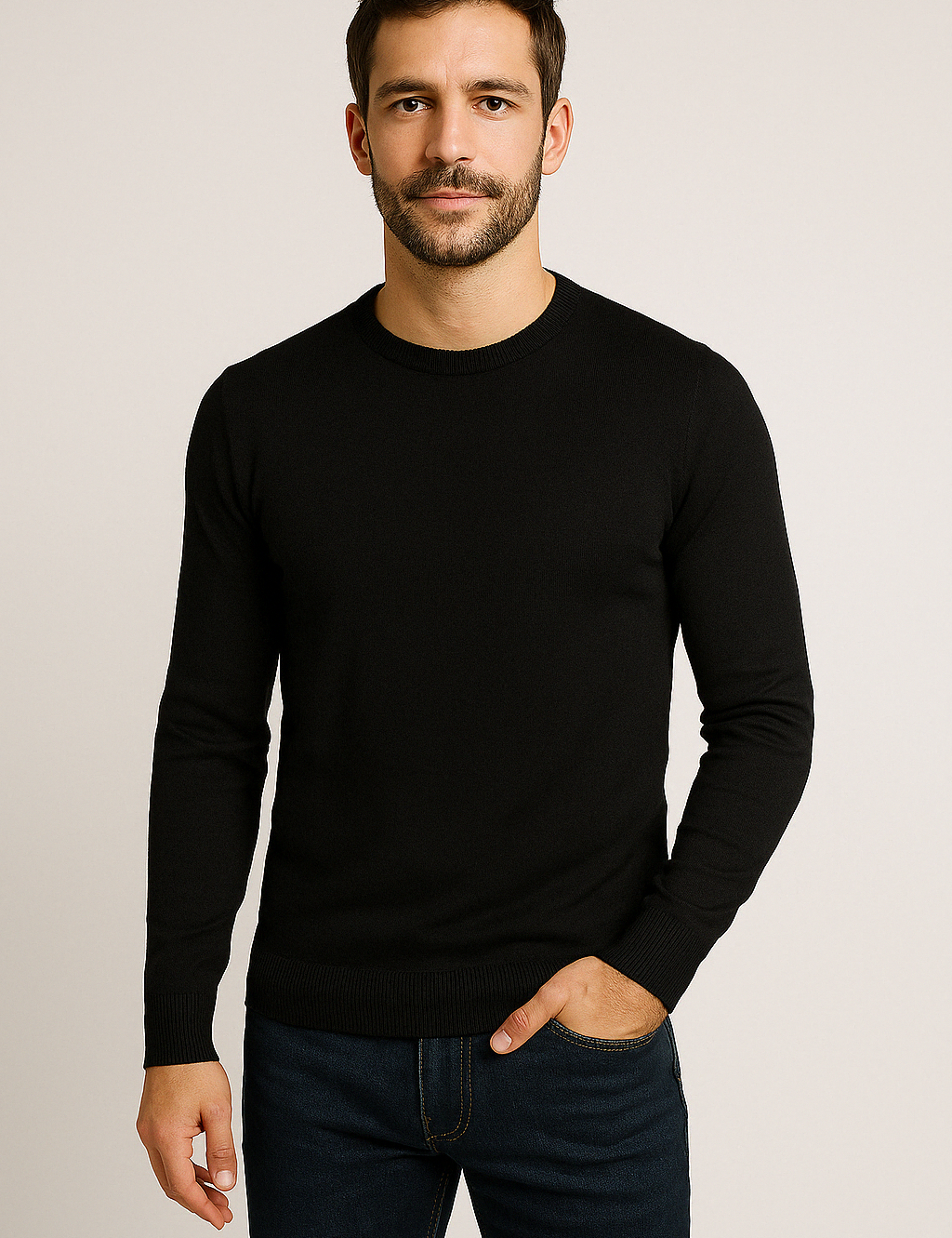 Stylish Slim Fit Knitted Sweater for Men