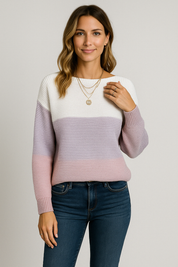 Chic Elegant Loose Fit Pullover Sweater for Women