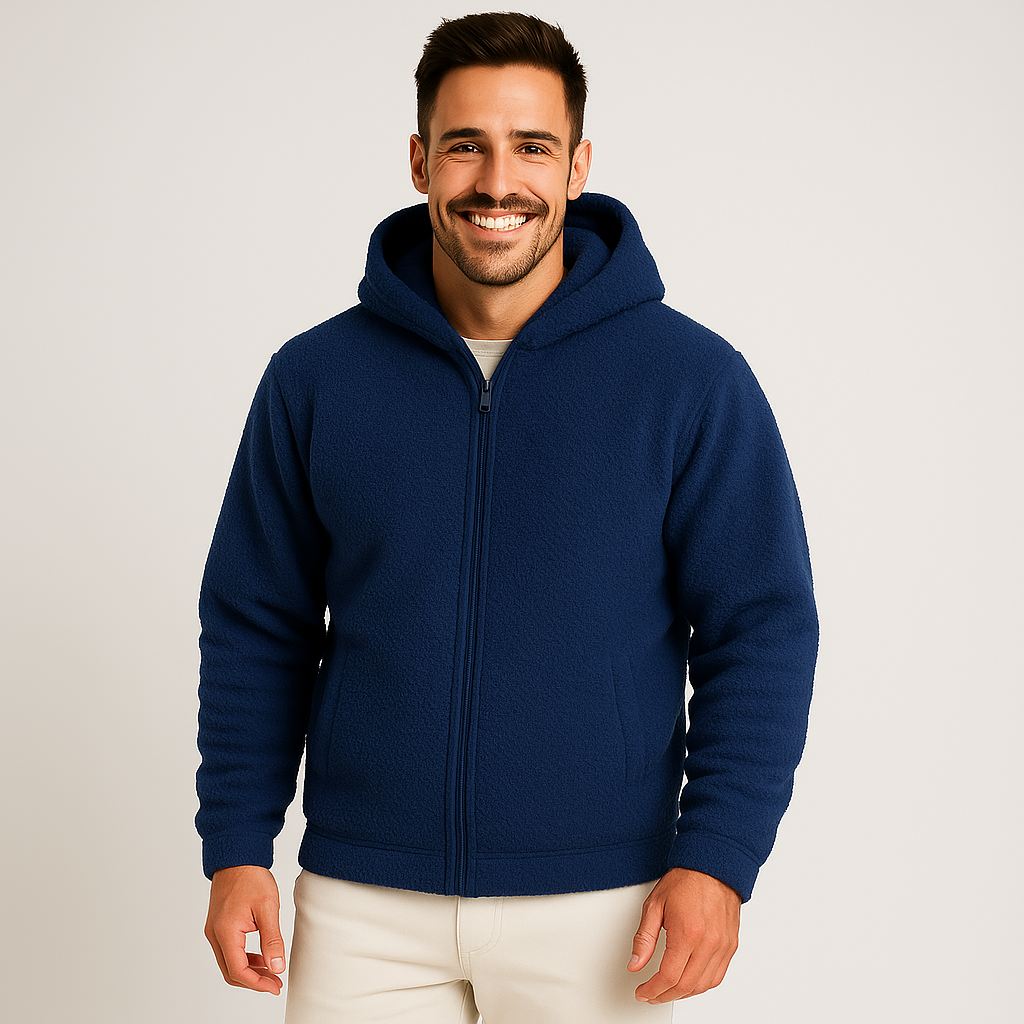 Men's Hooded Sweater - Relaxed Fit, Soft Fabric, Adjustable Hood for Casual Style