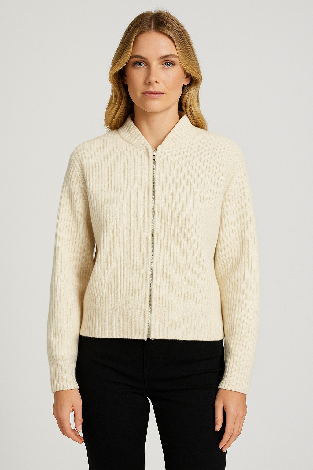 Women's Knit Cardigan - Long Cardigan for Casual and Formal Wear