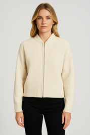 Women's Knit Cardigan - Long Cardigan for Casual and Formal Wear