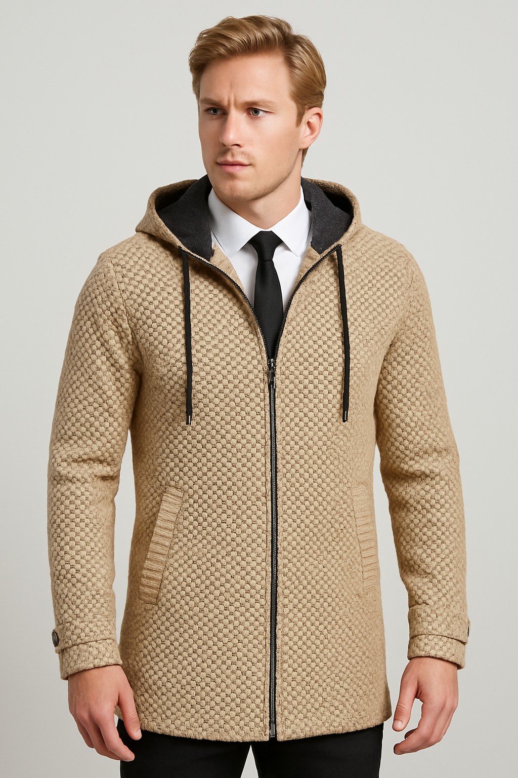 Cozy Hooded Wool Jacket for Ultimate Warmth and Style