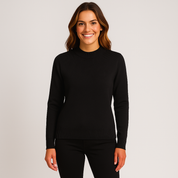 Women's Half Turtleneck Sweater - Slim Fit Knitted Sweater for Fall and Winter 100% Wool