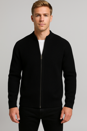 Stylish Slim-Fit Men's Knitted Cardigan for Casual Outings