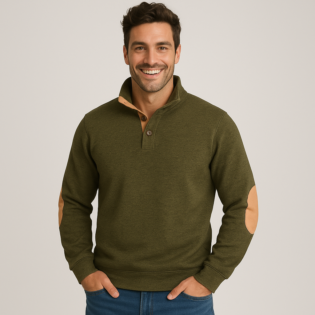 Men's Half Zip Sweater - Warm, Comfortable, and Stylish for Winter