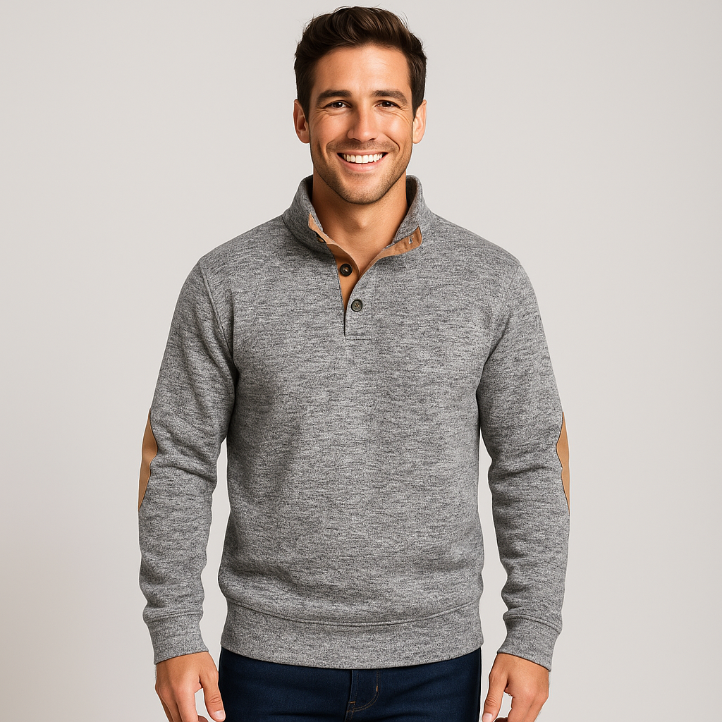 Men's Half Zip Sweater - Warm, Comfortable, and Stylish for Winter