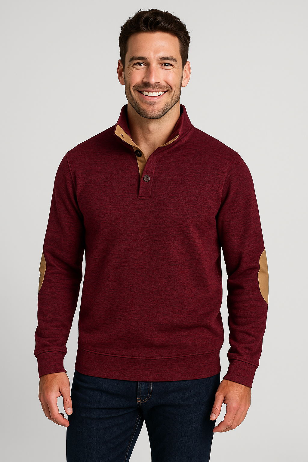 Men's Half Zip Sweater - Warm, Comfortable, and Stylish for Winter