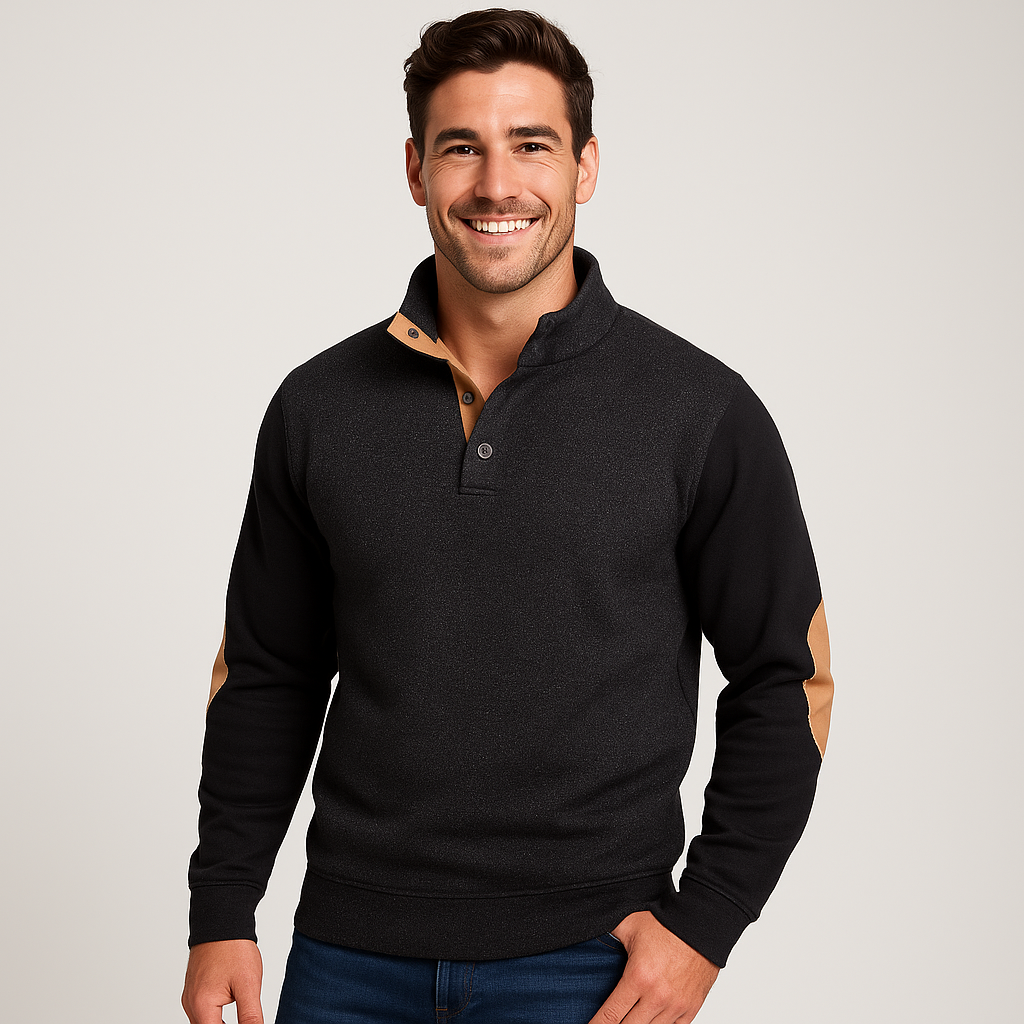 Men's Half Zip Sweater - Warm, Comfortable, and Stylish for Winter