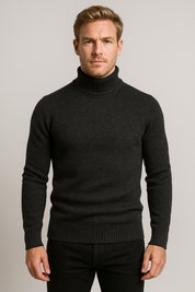 Luxurious Knit Roll Neck Sweater for Effortless Elegance