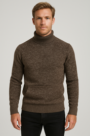 Luxurious Knit Roll Neck Sweater for Effortless Elegance