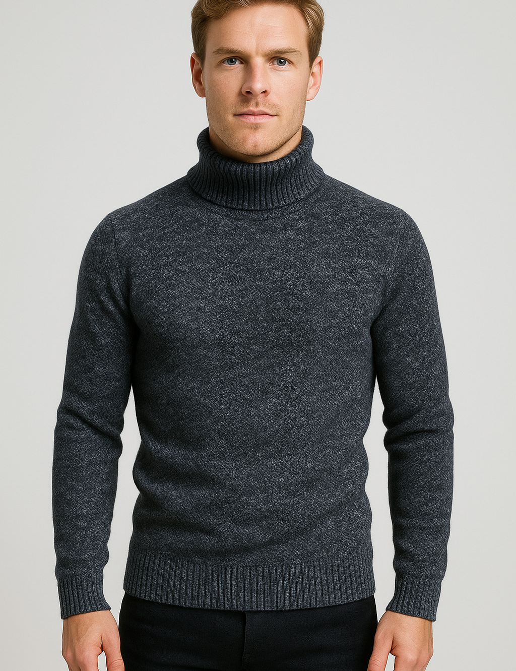 Luxurious Knit Roll Neck Sweater for Effortless Elegance