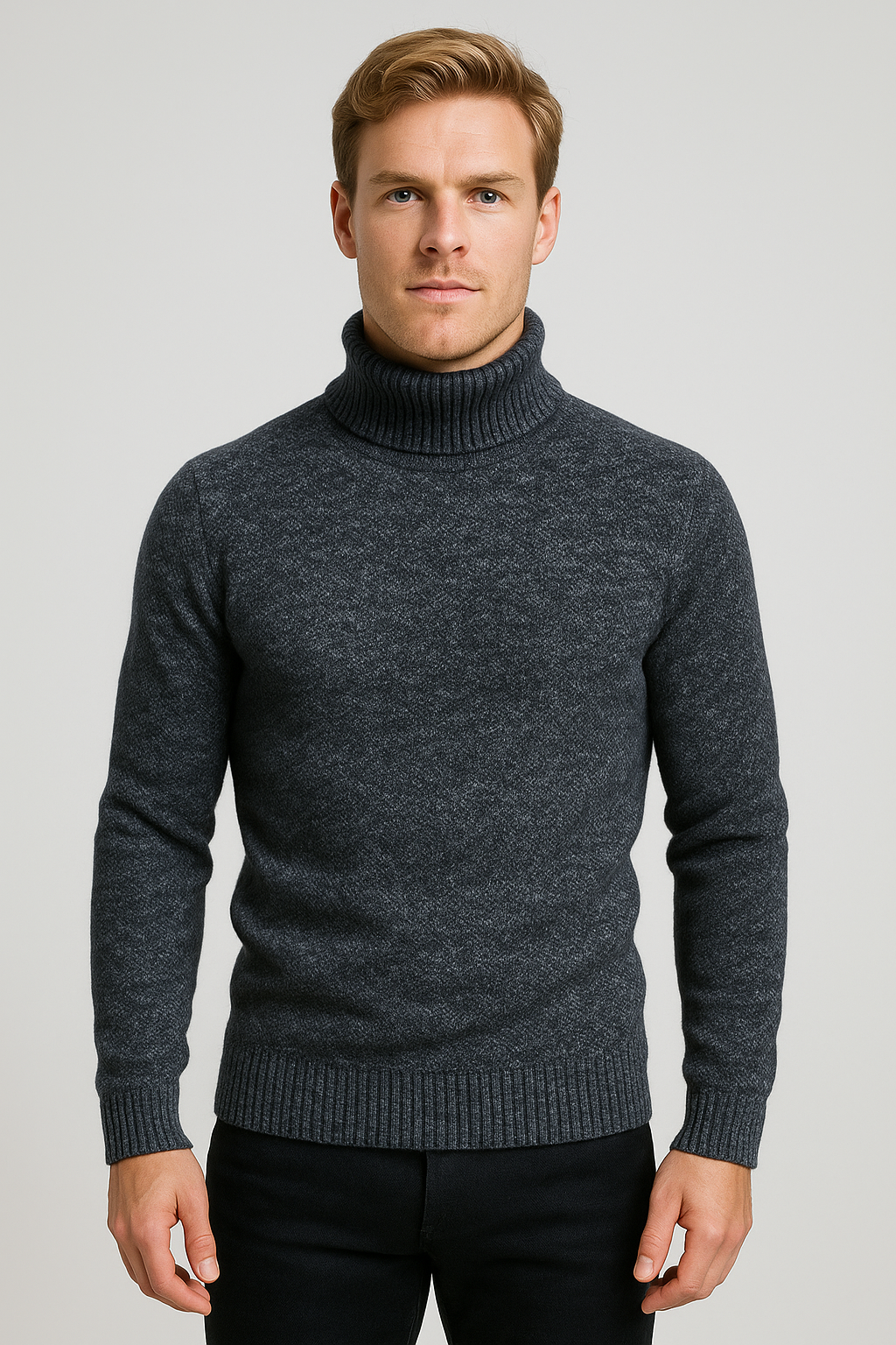 Luxurious Knit Roll Neck Sweater for Effortless Elegance