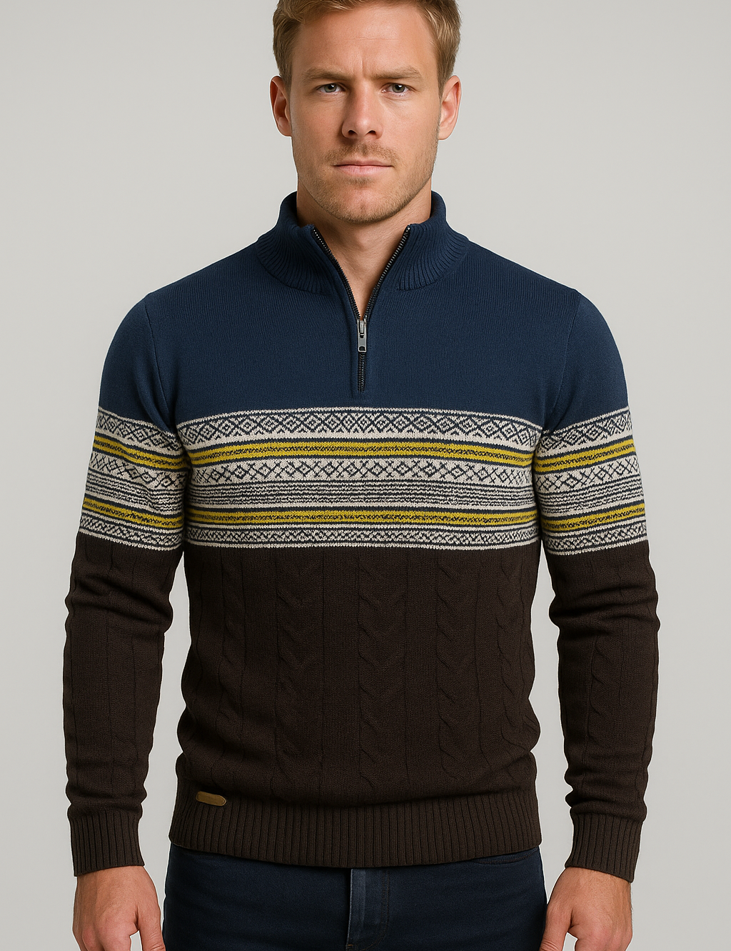 Vintage Charm Retro Knit Sweater for Ultimate Comfort