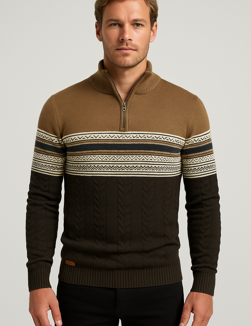 Vintage Charm Retro Knit Sweater for Ultimate Comfort